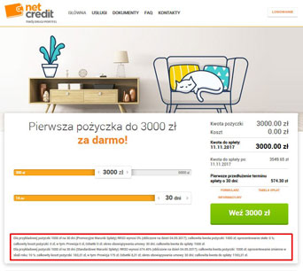 NetCredit-przykład-reprezentatywny